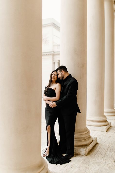 Rocio Rivera Photography, Ann Arbor Engagement Photos, Non Kissing Engagement Photos, Legion Of Honor Photoshoot, Legion Of Honor Engagement Photos, Engagement Photo Shoot Makeup, Elegant Proposal, Engagement Photo Shoot Poses, Save The Date Pictures