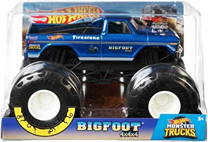 Amazon.com: Hot Wheels Monster Trucks 1:24 Bigfoot Vehicle [Amazon Exclusive] : Everything Else Big Monster Trucks, Monster Jam, Lego Custom Minifigures, Hot Wheels Cars, Air Fryer Recipes Easy, Toy Trucks, Kuwait, Displaying Collections, Mini Figures