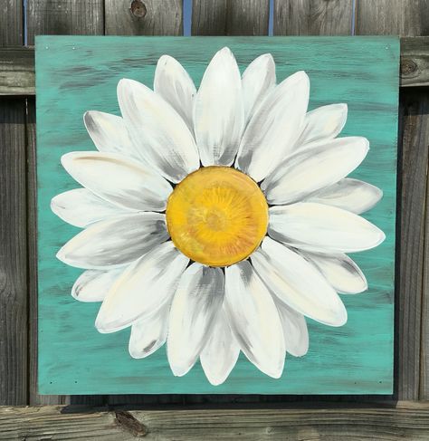 Sunflower Mini Toile, Daisy Painting, Cute Canvas Paintings, Soyut Sanat Tabloları, Easy Canvas Painting, Cat Air, Canvas Painting Diy, Small Canvas Art, Simple Acrylic Paintings