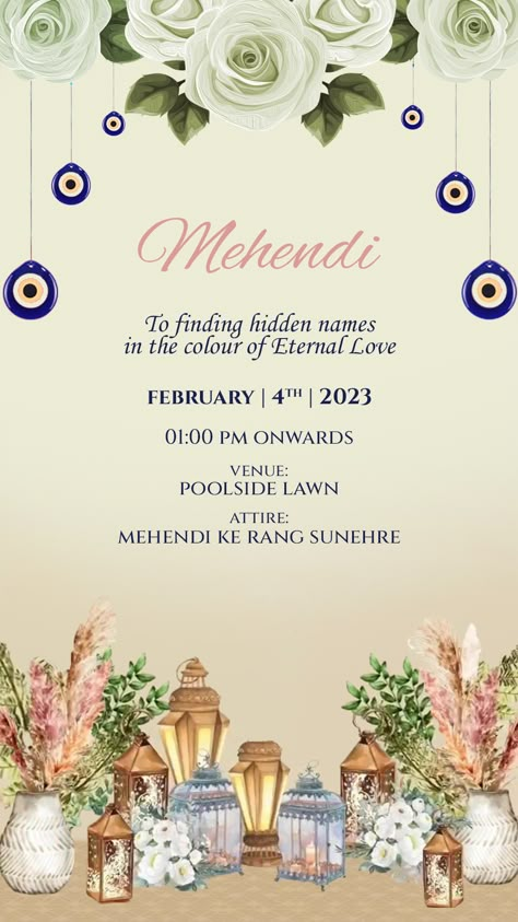 Mehendi Wedding Invite, Wedding Evites Ideas, Mehendi Invitation Card Template, Mehendi Invite Template, Wedding Invitation Templates Blank, Mehendi Invite, Mehendi Invitation, Haldi Invite, Blank Wedding Invitation Templates