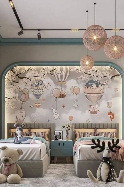 Egyptian Interior, Kids Bed Design, Luxury Kids Bedroom, Shared Girls Bedroom, Kids Bedroom Inspiration, Baby Boy Room Decor, Kids Bedroom Designs, Kids Bedroom Design, Kids Room Inspiration