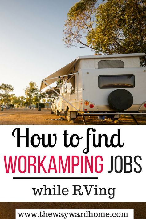 Workamping can be a great way to make money and get a free place to stay while RVing fulltime. Check out how one couple finds workamping jobs. #RVing #RVfulltime #RVliving #RVlifestyle #motorhome #camper #RV #travel #makemoney Zelt Camping, Rv Camping Tips, Rv Makeover, Family Tent Camping, Rv Living Full Time, Rv Hacks, Full Time Rv, Camping Checklist, Van Camping