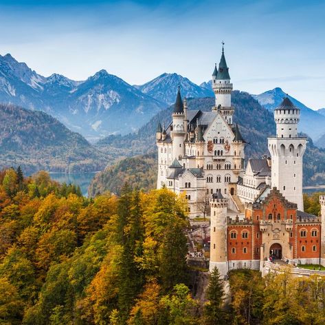 The World's Most Beautiful Buildings, According to Science France With Kids, Castle Bavaria, Medieval Germany, Secret Vault, Romantic Road, Story Planning, Castles Of The World, Medieval Castles, Neuschwanstein Castle