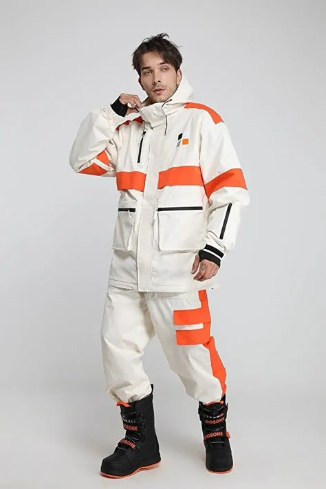 Astronaut Clothes, Astronaut Uniform, Space Jacket, Boy Fashion Aesthetic, Astronaut Fashion, Space Uniform, Scifi Outfit, Industrial Workwear, Orange Streetwear