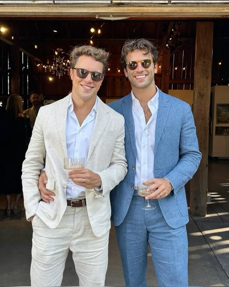 Men’s suits style, suit, menswear, style, clothing, men’s style Garden Formal Attire, Dresscode Ideas, Resort Formal, Men Wedding Attire Guest, Men Wedding Attire, Summer Chique, Garden Party Formal, Summer Cocktail Attire, Male Wedding Guest Outfit