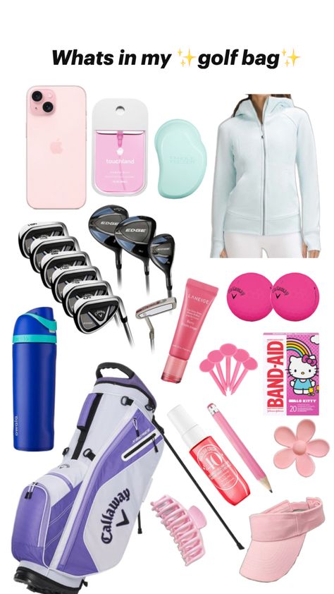 ✨Girly edition✨ Cute Golf Outfit, Trendy Golf, Golf Inspiration, Girls Golf, Golf Attire, Cute Preppy Outfits, Golf Bag, Bags Aesthetic, Sporty Girls