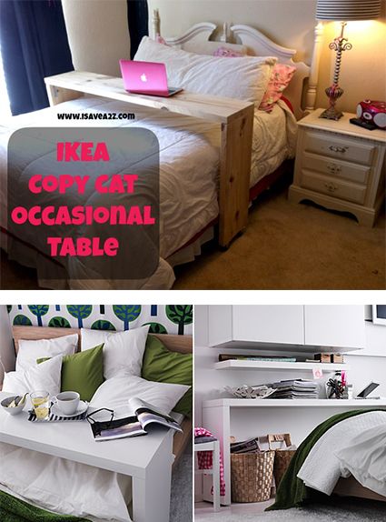 Ikea Copy Cat Malm Occasional Table. Lazy Sundays? Malm Occasional Table, Table Over Bed, Breakfast In Bed Table, Ikea Malm Bed, Malm Bed, Overbed Table, Table Breakfast, Murphy Bed Ikea, Murphy Bed Plans