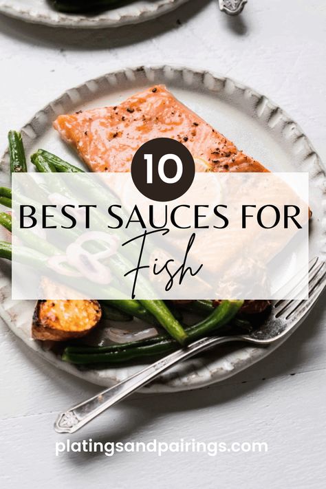 30+ Classic Sauces for Fish Herb Sauce For Fish, Classic Sauces, Creamy Sauce For Fish, Sauces For Fish, Gluten Free Fish Recipes, Best Sauces, Gluten Free Sauces, Recipes With Fish Sauce, Chipotle Crema