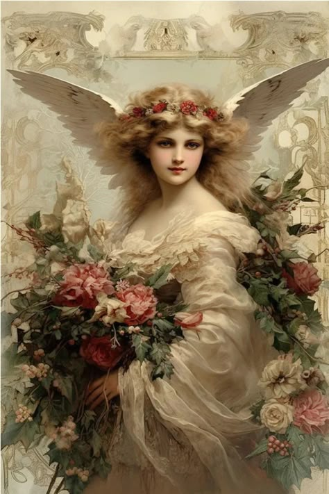 Celestial Christmas, Victorian Angels, December Christmas, Angel Sculpture, Angel Images, Angel Aesthetic, Angels Among Us, Angel Painting, Angels In Heaven