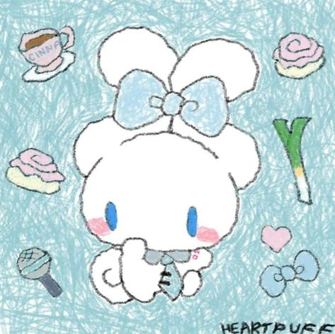 Credits: @Heartpuff (Instagram) Pompompurin And Cinnamoroll, Cinnamoroll And Pompompurin, Cinnamoroll Sanrio, Angel Core, Cough Drops, Avatar 2, Hand Drawn Icons, Kitty Drawing, Hello Kitty Drawing