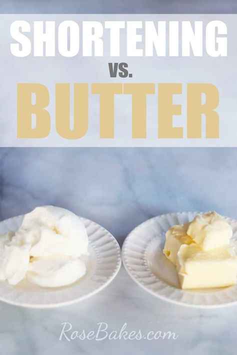 What is shortening? What are shortening substitutes? Can I use butter instead of shortening? My answers to these common questions. #shortening #butter #substitutes #baking #frosting What Is Shortening, Substitute Butter For Shortening, Shortening Substitute, Frosting Without Butter, Homemade Carrot Cake, Cooking Substitutions, Canned Butter, Canned Frosting, Fondant Recipe