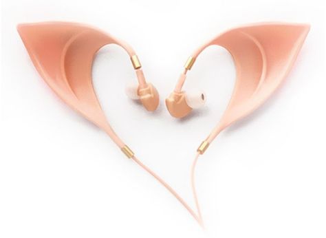 Elf Earbuds That Will Turn You Into An Elf | Bored Panda Spirit Costume, Elf Ear, Cute Headphones, Ear Design, Elf Ears, Ear Buds, Ear Headphones, Best Cosplay, Sound Quality