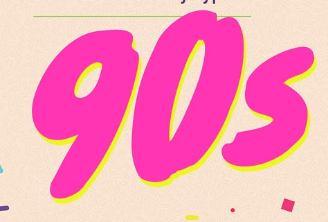 90's font 90s Font Aesthetic, 2000s Font, 90s Typography, 90 Number Logo, 1990s Typography, 90s Inspired Letter Print T-shirt For Summer, 90s Logo, 90’s Font, 90s Writing Font