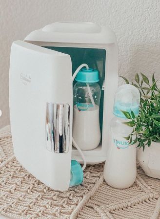 Ask a Real Mom: Best Baby Gifts You’ve Received | Give It Blog Nursery Mini Fridge, Mini Fridge In Nursery, Mini Fridge For Breastmilk, Nursery Fridge, Bedside Nursery, Luxury Baby Nursery, Practical Baby Gifts, Bottle Fridge, Portable Mini Fridge