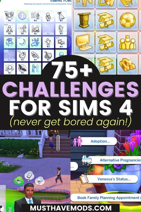 Sims 4 Lot Challenges, Sims 4 Solar System Legacy Challenge, Sims 4 Seasons Challenge, Sims Gnome Guide, Sims 4 Basegame Challenges, Sims 4 30 Day Build Challenge, Sims 4 Challenges List, Sims 4 Stories Ideas, Sims 4 Scenarios Cc