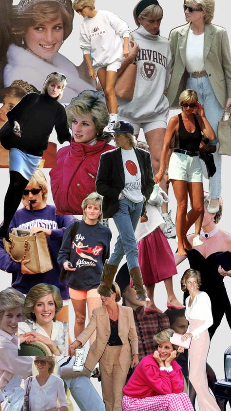 Diana Outfit Aesthetic, Princess Diana Wallpaper, Princess Diana Revenge Dress Aesthetic, Princess Diana Wallpaper Quotes, Princess Diana Collage, Princess Diana Fashion, Princess Diana Pictures, 80s Party, Diana Fashion