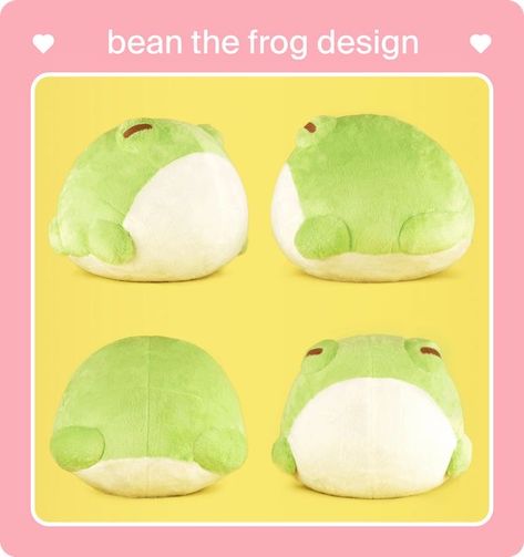 Frog Plushie Pattern, Cute Animal Plushies, Frog Plushie, Animal Plushies, Plushie Patterns, Frog Design, Frog Art, Kawaii Plushies, Frog And Toad