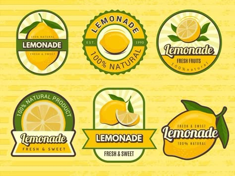 Jelly Packaging, Fruit Lemonade, Lemon Logo, Strawberry Frog, Lemonade Juice, Fruit Logo Design, Juice Logo, Juice Label, Juice Shop