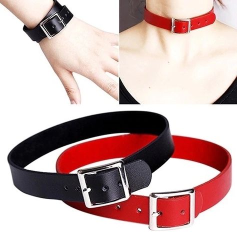 Belt Choker, Choker Outfit, Trendy Chokers, Leather Belt Buckle, Casual Necklaces, Choker Collar Necklace, Collar Choker, Costume Necklaces, Belt Style