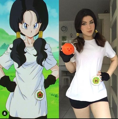 Fe Galvão - Uma Cosplayer de respeito! - Coisa Insana Dragon Ball Halloween Costume, Dragon Ball Costume, Dragon Ball Z Costume, Dragon Ball Cosplay, Dbz Cosplay, Ball Costume, Cosplay Ideas Women, Easy Cosplay, Female Cartoon Characters