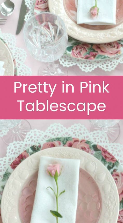 Ladies Luncheon Ideas Table Decorations, Brunch Table Setting Ideas, Floral Brunch, Pink Tablescape, Brunch Table Setting, Different Salads, Pink Dinner Plates, Clear Plates, Pink Plates