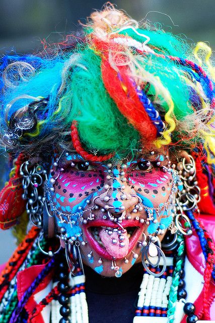 Elaine Davidson - Worlds most pierced woman by Swiss Bones, via Flickr Elaine Davidson, Guinness Book, Body Modification, World Record, Body Piercings, Body Modifications, Crazy People, Body Mods, Women Life