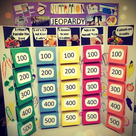 Jeopardy game I made for the Healthy U Fair this year! Games For Health Fair, Health Fair Activities, Health Fair Booth Ideas Display, Health Fair Ideas Activities, Nutrition Games For Kids, Health Jeopardy, Job Fair Booth Ideas, Health Fair Booth Ideas, Health Fair Ideas