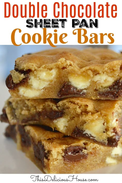 Bar Cookies Recipes For A Crowd Sheet Pan, Sheet Pan Bars For A Crowd, Large Batch Baking, Easy Desserts For A Crowd Finger Food, Sheet Cookies Recipe, Easy Baking Recipes Desserts 3 Ingredients, Cookie Bars Sheet Pan, Sheet Pan Cookie Bars, Dessert To Feed A Crowd