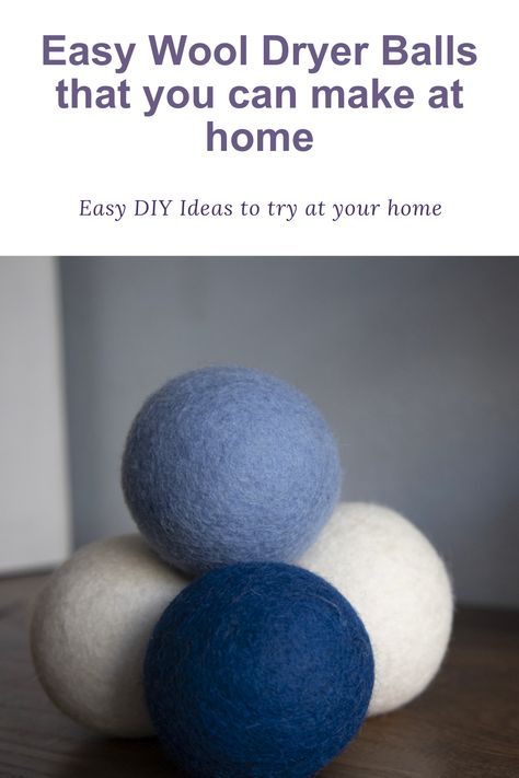 Why buy dryer balls when you can make your own that are chemical-free, good for the environment, and gentle on your clothes? With these DIY wool dryer balls, you can save money on your electricity bills and be eco-friendly. How To Make Dryer Balls, Dryer Balls Diy, Felt Balls Diy, Diy Wool Dryer Balls, Diy Dryer Balls, Fresh Laundry, Diy Wool, Felt Crafts Diy, Dryer Balls