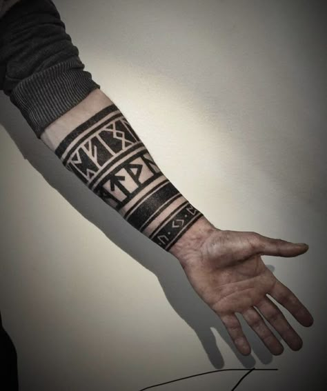 Viking Tattoo Armband, Nordic Tattoo Armband, Nordic Arm Band Tattoo, Viking Tattoo Ideas For Men Arm, Norse Armband Tattoo, Rune Armband Tattoo, Nordic Armband Tattoo, Viking Arm Band Tattoos For Men, Viking Armband Tattoo