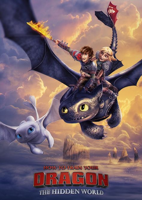 Confusing in many ways but still cute Night Fury And Light Fury, Httyd Hiccstrid, Dragon Poster, Dragons Httyd, Dragon Wallpaper Iphone, Illustrated Poster, Dragon Riders, Dragon Movies, Got Dragons