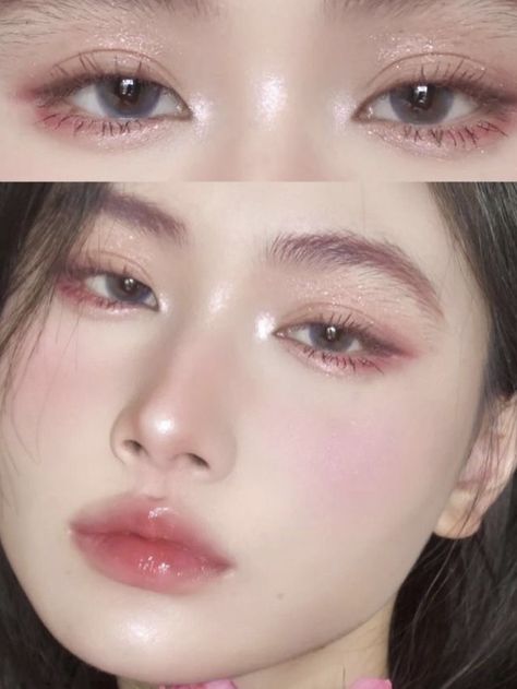 Bitter Korean Makeup, Douyin Graduation Makeup, Bitter Makeup, Asian Makeup Looks, Eye Makeup Styles, Korean Eye Makeup, Ulzzang Makeup, Ethereal Makeup, Pinterest Makeup