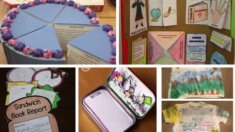 Book reports don't have to be boring. Help your students make the books they read come alive with these 15 creative book report ideas and examples. Project Presentation Ideas, Creative Book Report Ideas, Book Report Ideas, Creative Book Report, Relief Teaching Ideas, Teaching Lessons Plans, Literature Activities, American History Lessons, Reading Projects