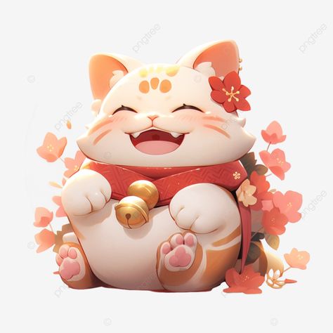 lucky cat cute cartoon illustration lucky cat new year cartoon lucky cat png Fortune Cat Illustration, Lucky Cat Illustration, Cat New Year, Cute Lucky Cat, Cute Cartoon Illustration, New Year Cartoon, Illustration Cat, Fortune Cat, Cat Png