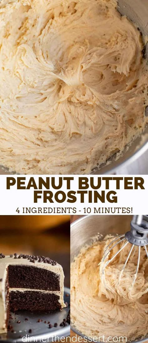 Peanut Butter Condensed Milk Frosting, Peanut Butter Icing Easy, Cake Buttercream Recipe, Butter Frosting Recipe, Frost Cupcakes, Peanut Butter Frosting Recipe, Peanut Butter Icing, Dessert Halloween, Frosting Recipes Easy