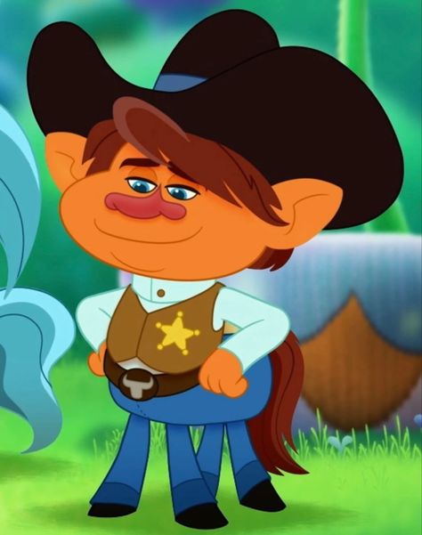 Movies Animation, Poppy And Branch, Sheriff Badge, Western Music, Dreamworks Trolls, Rhythm And Blues, Light Blue Shirts, Tiny Diamond, Types Of Music