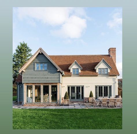 Bungalow Conversion, Border Oak, Oak Frame House, Exterior House Remodel, House Cladding, Bungalow Renovation, Bungalow Exterior, House Extension Design, Countryside House