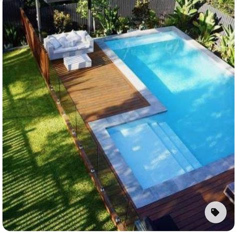 Kleiner Pool Design, Beautiful Gardens Landscape, Pools Backyard Inground, Small Pool Design, Backyard Pool Landscaping, Small Pools, Dream Pools, Pool Decor, Backyard Pool Designs