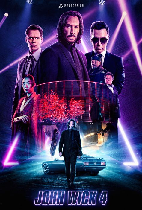 John Wick 4 - What I liked about this was that just about everyone had motivation for what they were doing. The film never seemed to drag. Loved the over head fight scene in the building. Saved Movie, John Wick Chapter 4, John Wick 4, John Wick Movie, Keanu Reeves John Wick, Movie Nerd, Movie 2023, Movie Posters Design, Baba Yaga