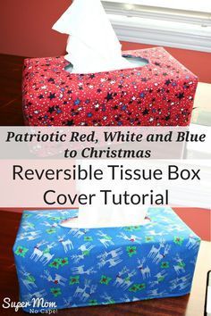 No more ugly tissue boxes! Use this Reversible Tissue Box Cover Tutorial to create covers for each holiday all year round. Or use your favorite sports themed or novelty fabric. These make awesome personalized gifts! Sewing To Sell, Sewing Business, Beginner Sewing Projects Easy, Sewing Stitches, Tissue Box Cover, Quilting For Beginners, Sewing Box, Sewing Projects For Beginners, Easy Sewing Projects