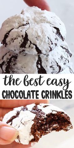 Chocolate Crinkle Cookie Recipe, Chocolate Crinkle Cookie, Chocolate Crinkles Recipe, Crinkles Recipe, Chocolate Crinkle Cookies Recipe, Recipe Cheesecake, Crinkle Cookies Recipe, Chocolate Crinkle, Sweet Easy