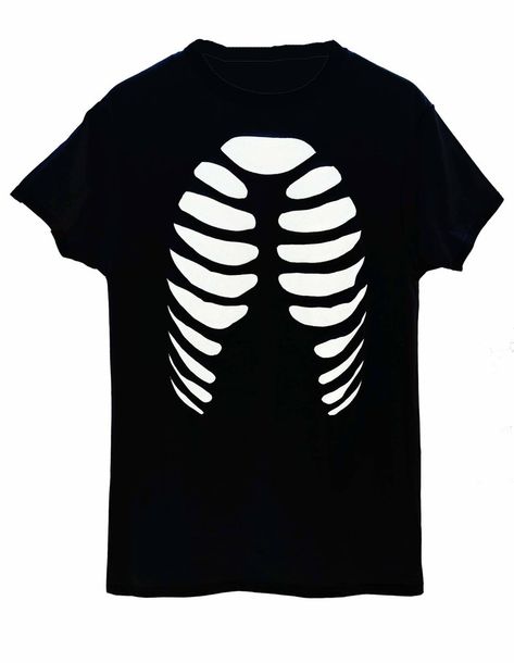 Rib Cage Cutout T Shirt / Horror Skeleton Top | Etsy Diy Edgy Clothes, Skeleton Top, Cut Tshirt Diy, Mens Halloween Shirts, T Shirt Weaving, Cut Tee Shirts, Skeleton Shirt, Halloween Skeleton, Old T Shirts