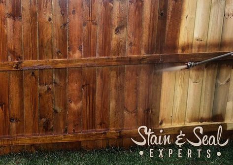 Fence Stain Colors, Cedar Fence Stain, Outdoor Refrigerator Cabinet, Staining Wood Fence, Wood Deck Stain, Fence Paint Colours, Best Deck Stain, Deck Stains, Light Blue Houses