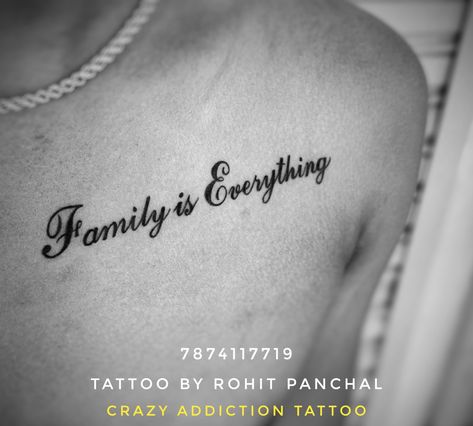 Family is Everything Family Is Everything Tattoo, Everything Tattoo, Calligraphy Tattoo, Family Meaning, Christmas Planters, Incredible Tattoos, Tattoo Font, Family Images, Family Is Everything