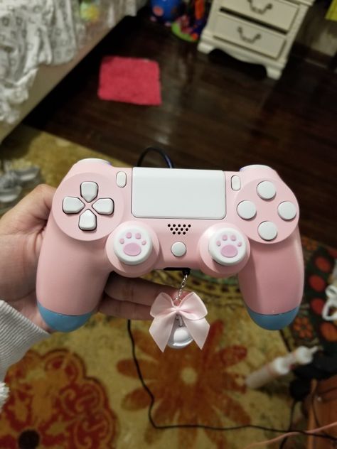 Cute Controller, Ps4 Aesthetic, Kawaii Controller, Cute Game Controller, Pink Controller, Pink Ps4 Controller, Cute Ps4 Controller, Custom Controllers Ps4, Ps4 Controller Custom