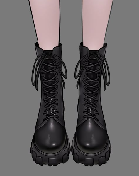 Suiika @ Ꭾฬ Commissions Closed on Twitter: "I have feet 🏃‍♀️💨 new model #wip #vtuber… " Vtuber Shoes Ideas, Anime Boots Design, Goth Boots Drawing, Combat Boots Drawing Reference, Anime Boots Drawing, Anime Boots Reference, How To Draw Boots, Combat Boots Drawing, Boots Drawing Reference