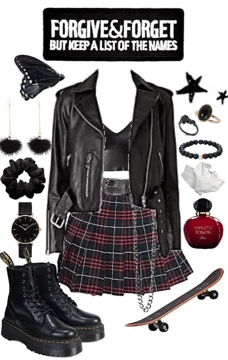 Outfit Ideas Dark, 111 222 333 444 555, Dark Spring, Dark Style, Looks Black, Alternative Outfits, Outfit Shoplook, Goth Outfits, Grunge Style