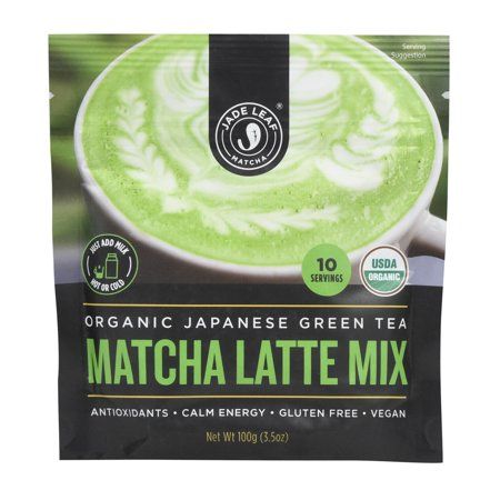 Jade Leaf Organic Japanese Matcha Latte Mix Black Cherry Fruit, Jade Leaf Matcha, Matcha Tea Latte, Tazo Tea, Matcha Green Tea Latte, Ceremonial Grade Matcha, Green Tea Latte, Organic Matcha, Japanese Matcha