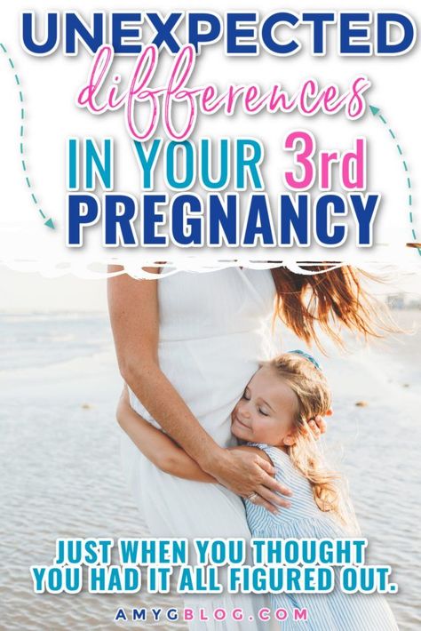 By the third time, you think you've got it all figured out, but there are some unexpected differences you'll find in the 3rd pregnancy! 3rd Child Pregnancy Announcement, 3rd Pregnancy, Doc A Tot, First Pregnancy Announcements, Travelling While Pregnant, Baby Number 3, Pregnancy Gender, Third Pregnancy, Boss Mom