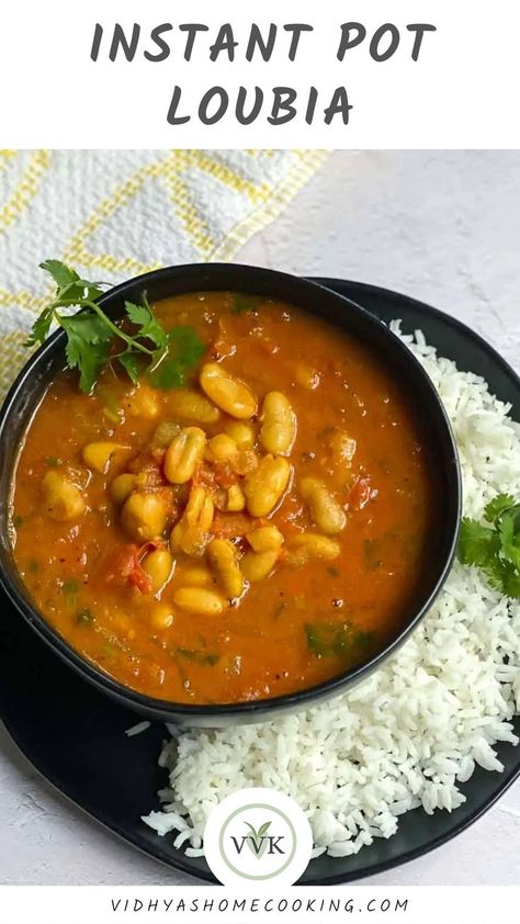 Instant Pot Loubia with rice. Beans Stew, Iraqi Cuisine, Moroccan Bread, Amazing Vegetarian Recipes, Bread Gluten Free, Recipes Around The World, Best Vegetarian Recipes, Bean Stew, Vegetarian Appetizers